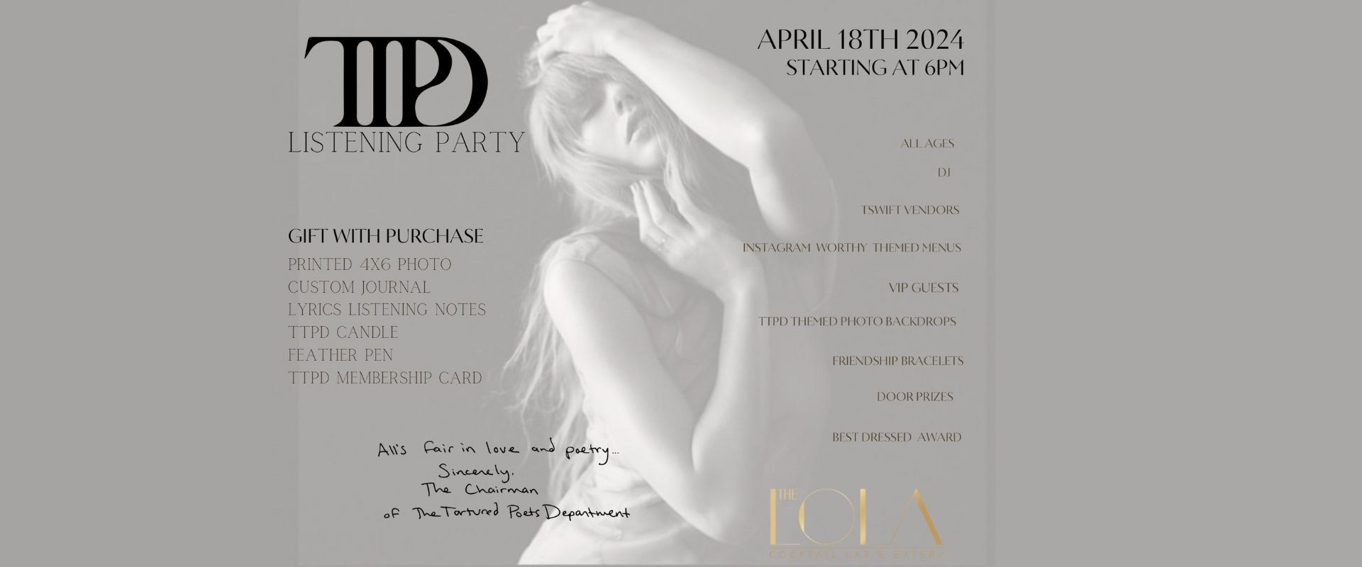TIPD Listening Party