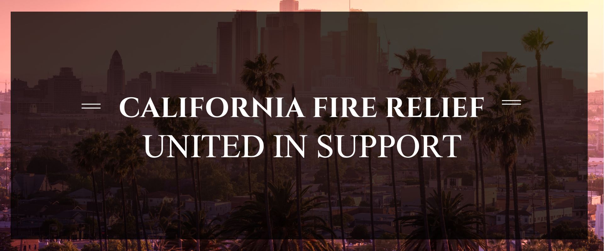California fire relief